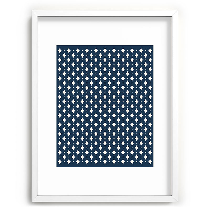Colour Poems Vintage Jewels Navy Blue Recessed Framing Rectangle