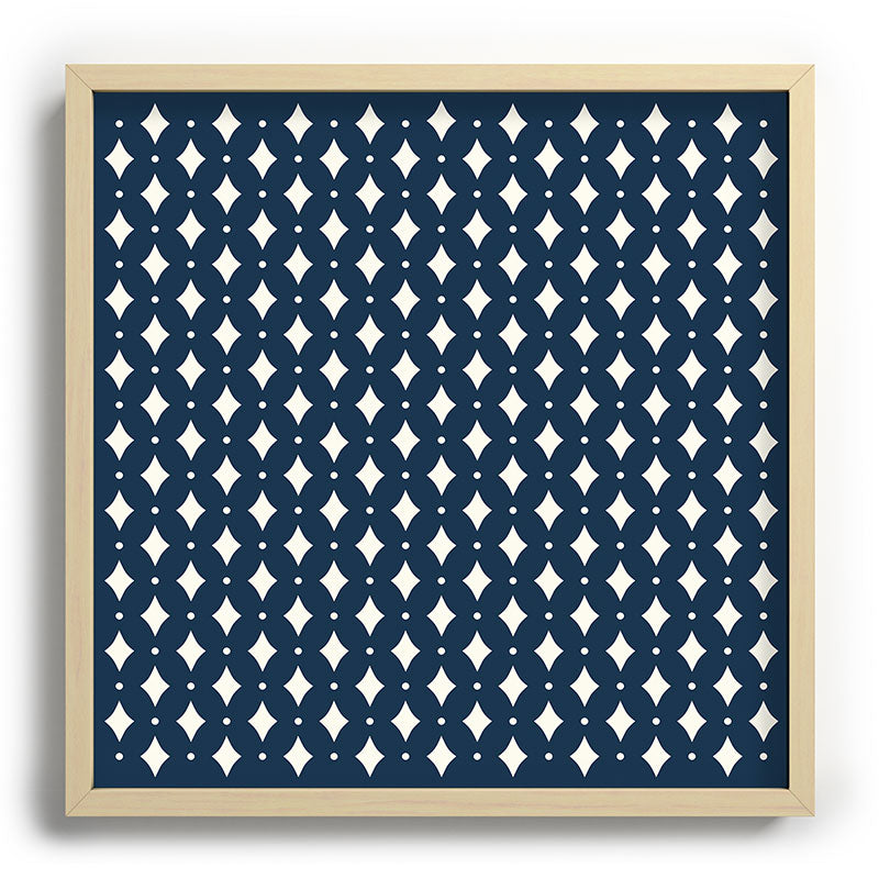 Colour Poems Vintage Jewels Navy Blue Recessed Framing Square