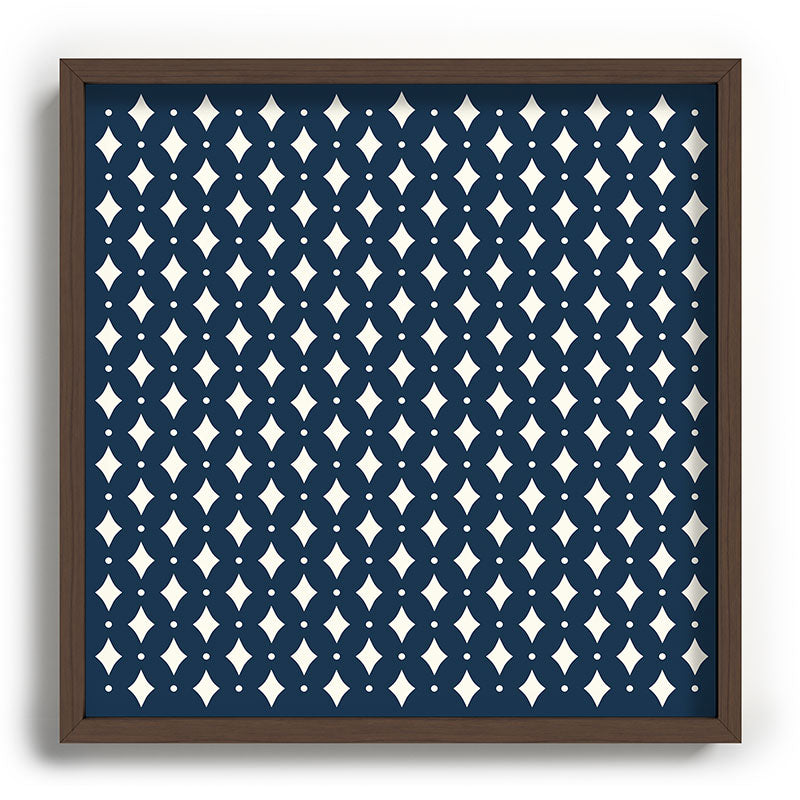 Colour Poems Vintage Jewels Navy Blue Recessed Framing Square