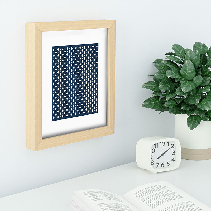 Colour Poems Vintage Jewels Navy Blue Recessed Framing Rectangle