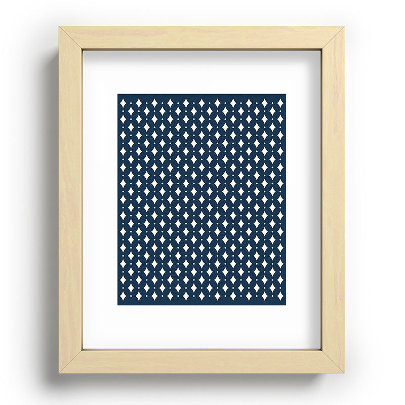 Colour Poems Vintage Jewels Navy Blue Recessed Framing Rectangle