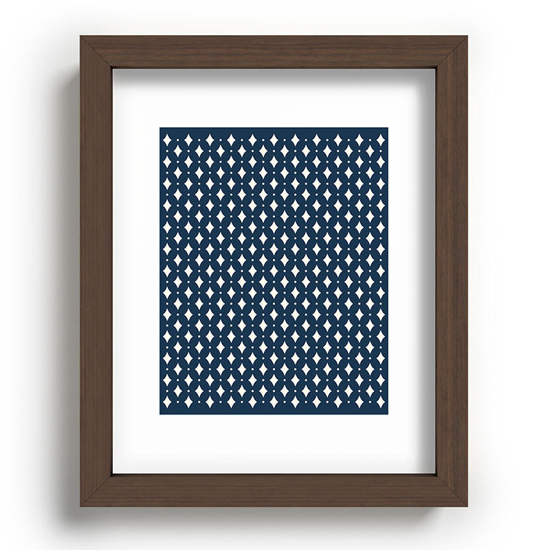 Colour Poems Vintage Jewels Navy Blue Recessed Framing Rectangle