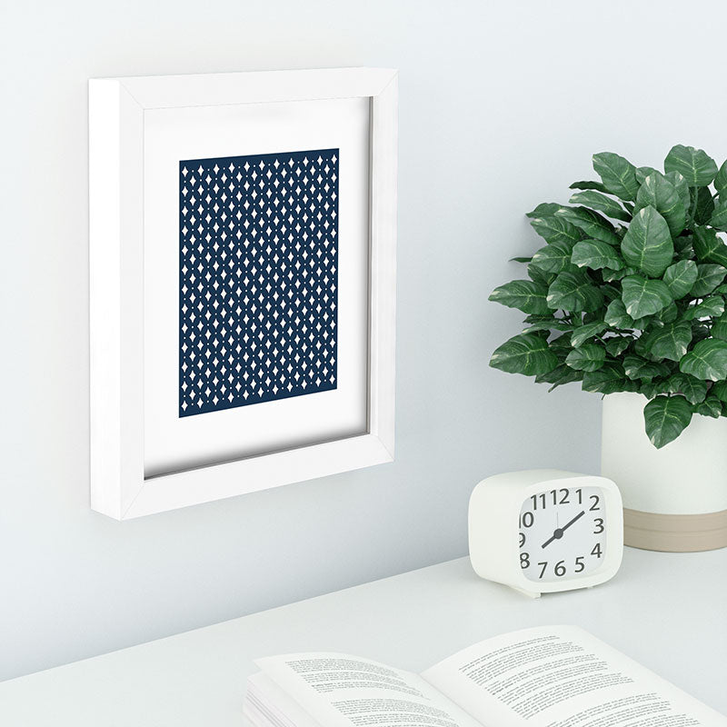 Colour Poems Vintage Jewels Navy Blue Recessed Framing Rectangle