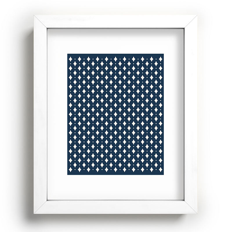 Colour Poems Vintage Jewels Navy Blue Recessed Framing Rectangle