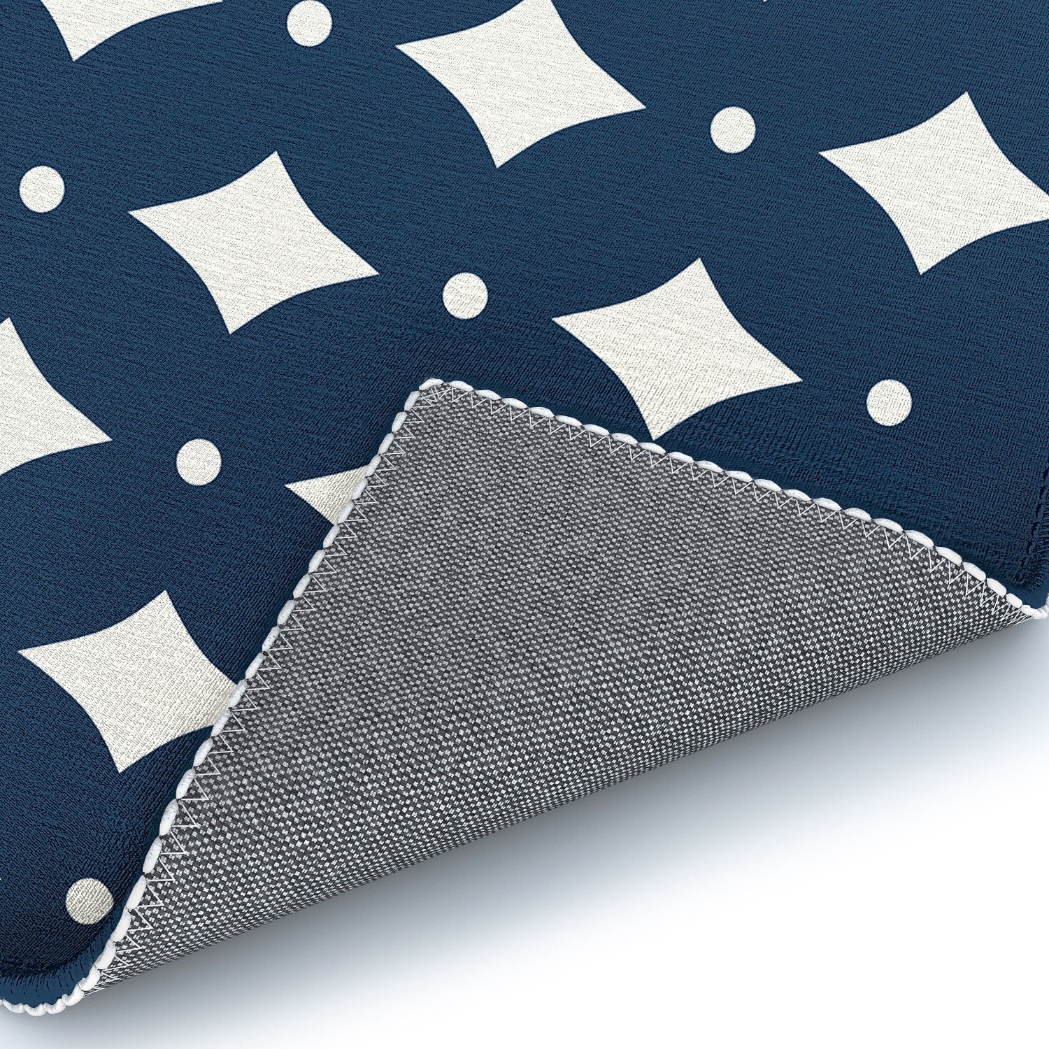 Colour Poems Vintage Jewels Navy Blue Area Rug