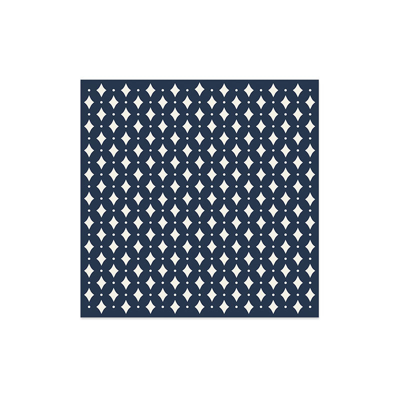 Colour Poems Vintage Jewels Navy Blue Art Print