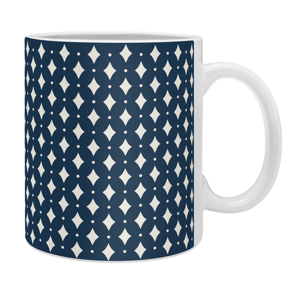 Colour Poems Vintage Jewels Navy Blue Coffee Mug