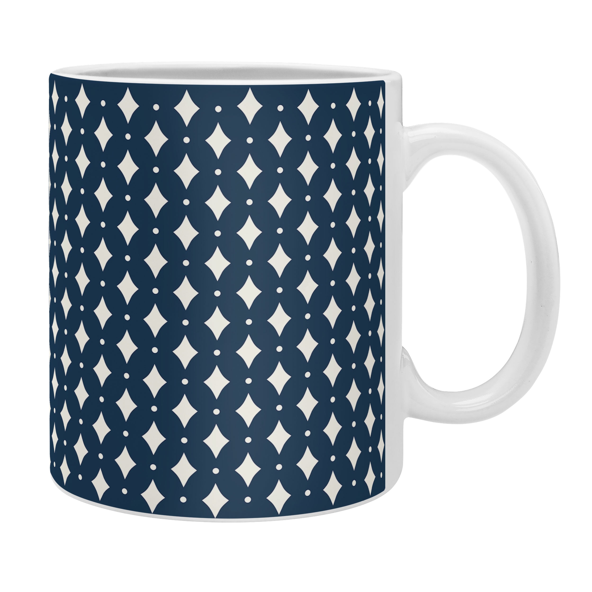 Colour Poems Vintage Jewels Navy Blue Coffee Mug