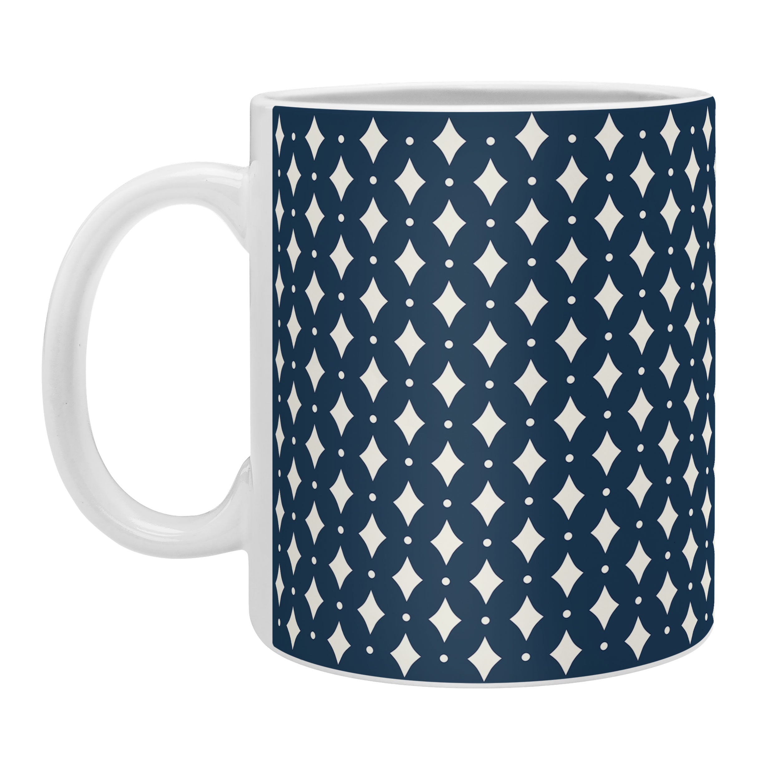 Colour Poems Vintage Jewels Navy Blue Coffee Mug