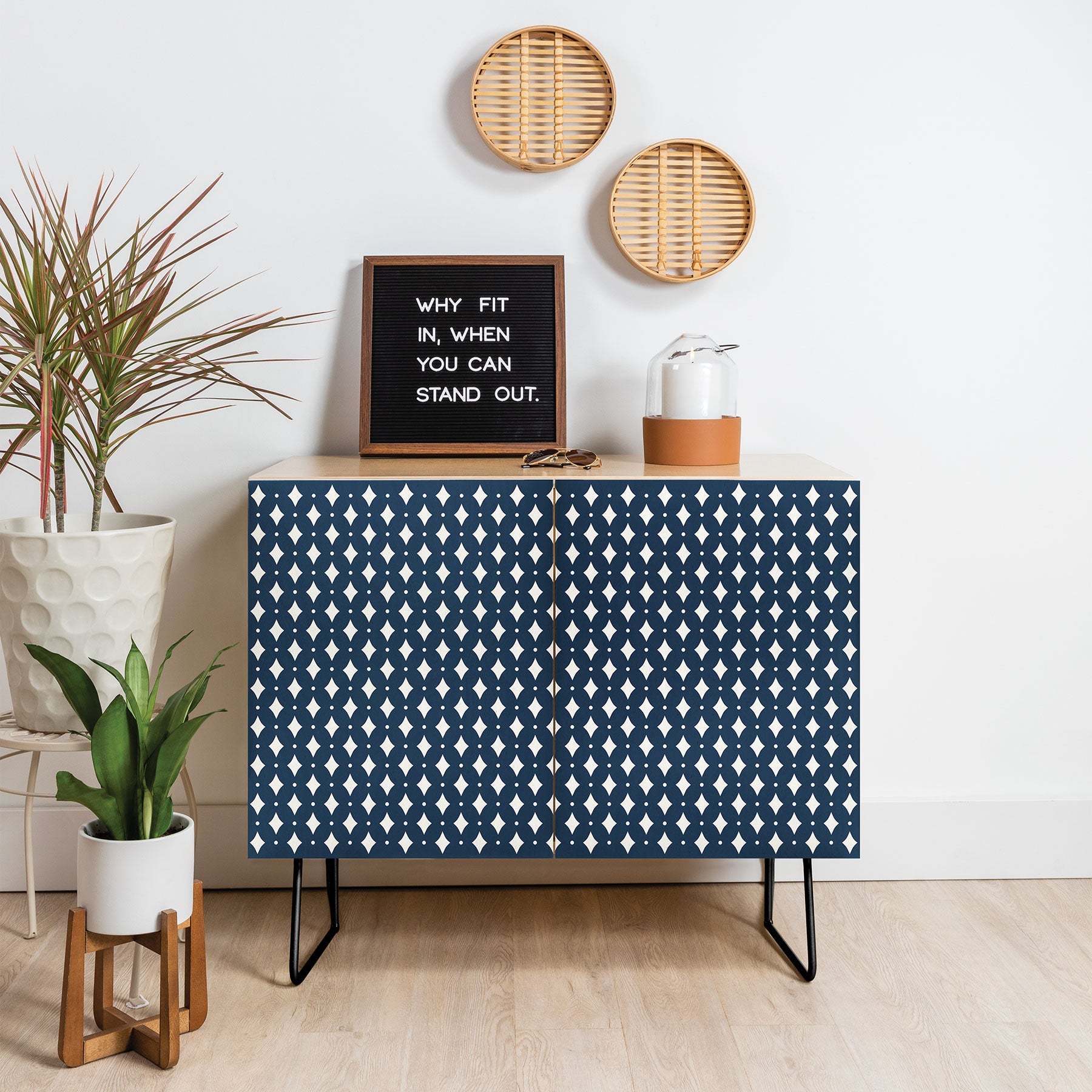 Colour Poems Vintage Jewels Navy Blue Credenza