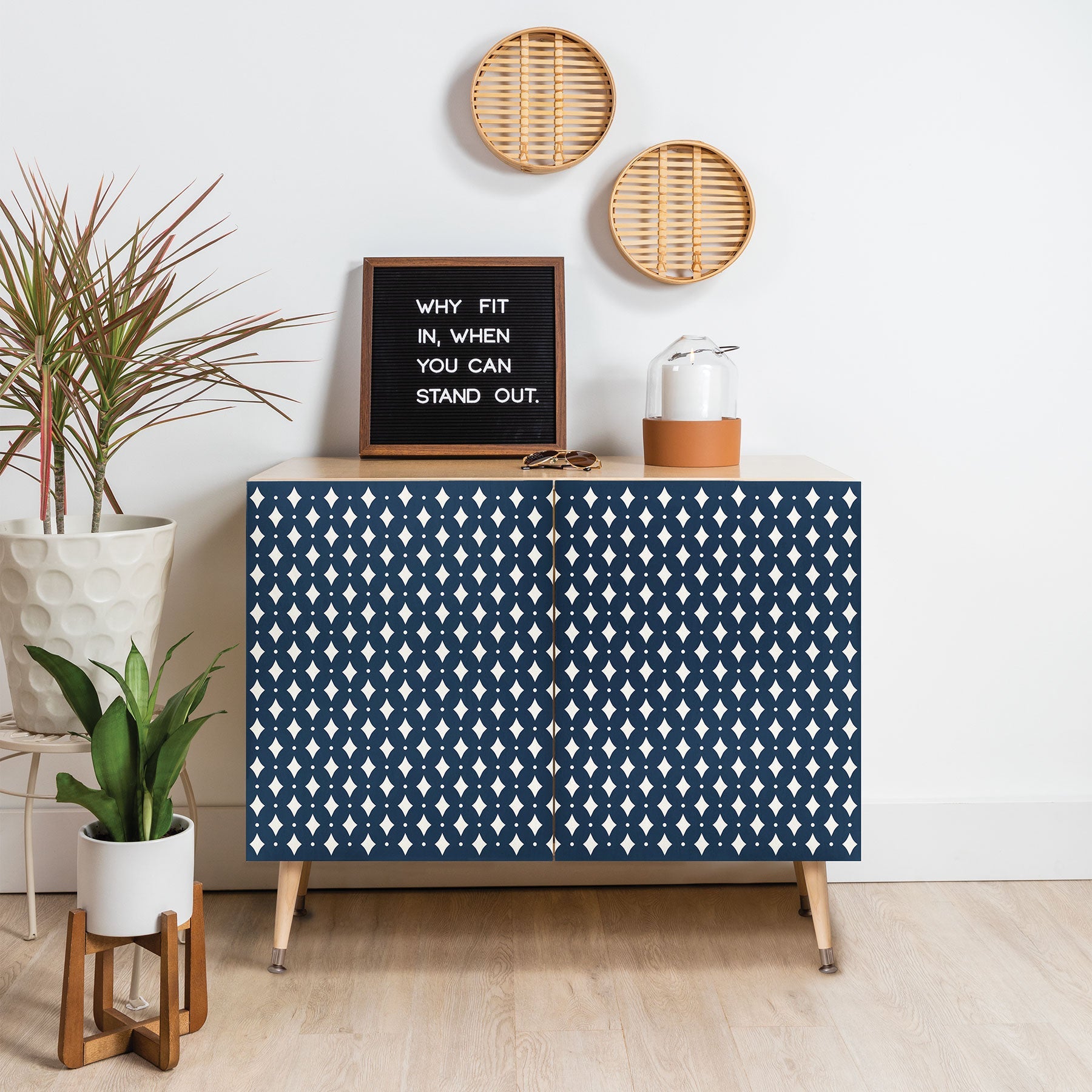 Colour Poems Vintage Jewels Navy Blue Credenza