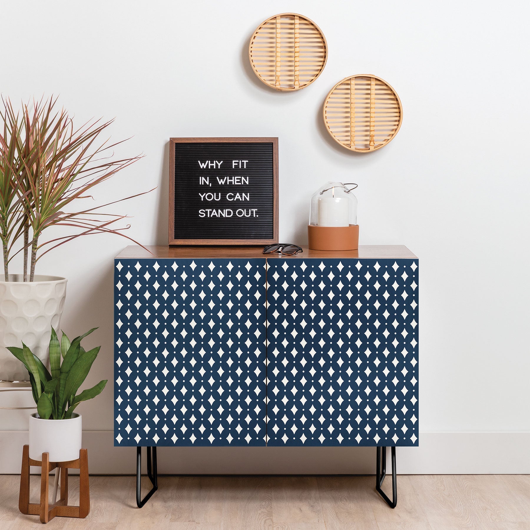 Colour Poems Vintage Jewels Navy Blue Credenza