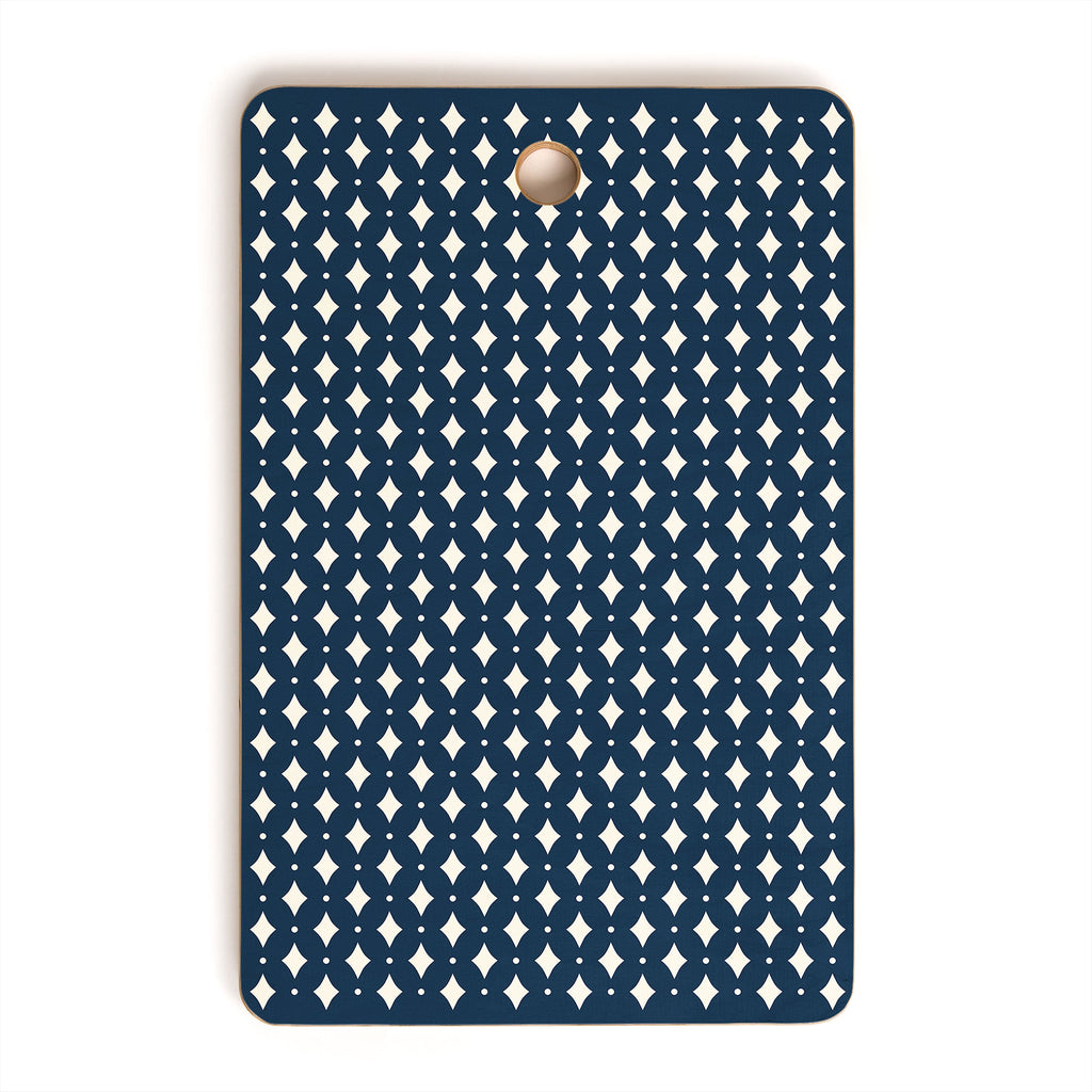 Colour Poems Vintage Jewels Navy Blue Cutting Board Rectangle