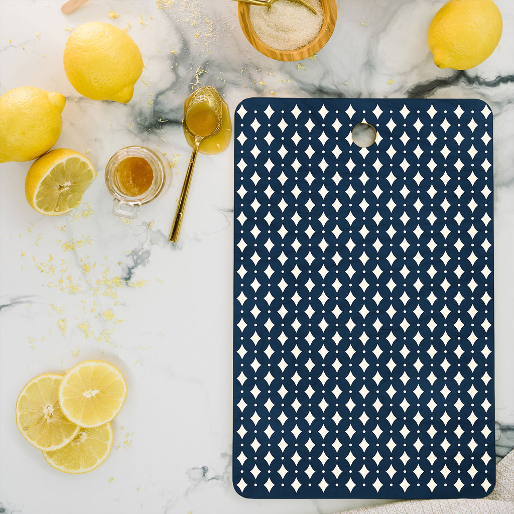 Colour Poems Vintage Jewels Navy Blue Cutting Board Rectangle