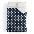Colour Poems Vintage Jewels Navy Blue Duvet Cover