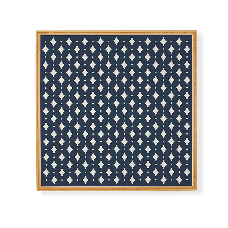 Colour Poems Vintage Jewels Navy Blue Framed Wall Art