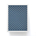 Colour Poems Vintage Jewels Navy Blue Framed Mini Art Print