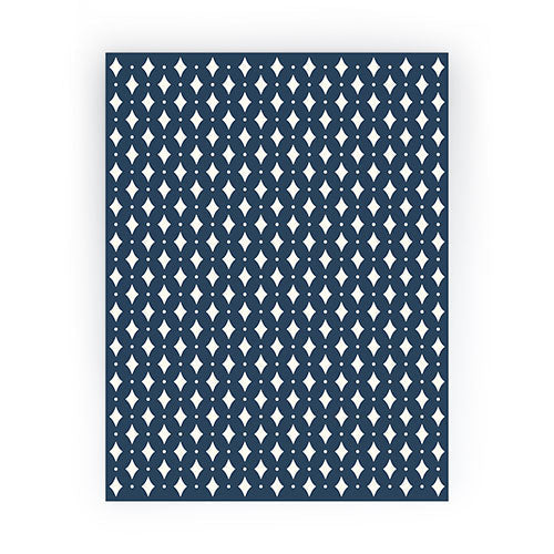 Colour Poems Vintage Jewels Navy Blue Mini Art Print