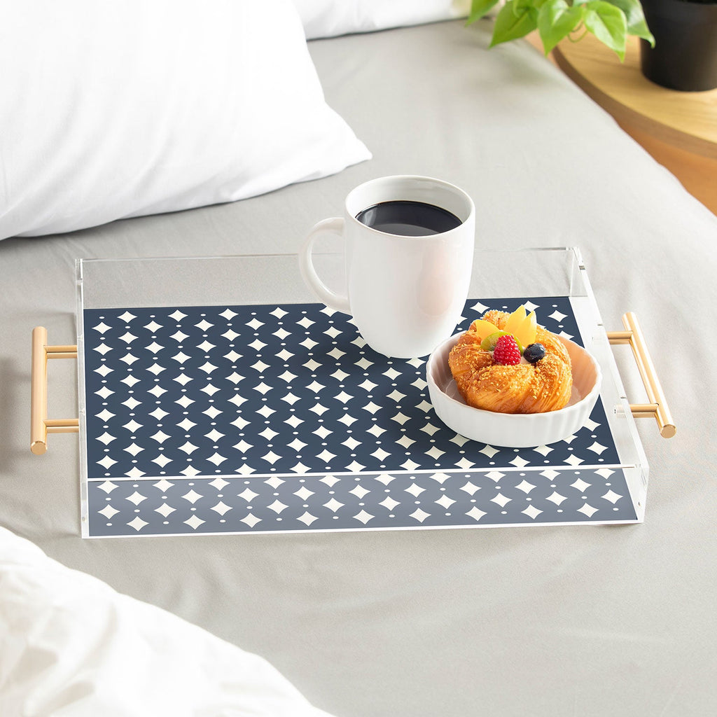 Colour Poems Vintage Jewels Navy Blue Acrylic Tray