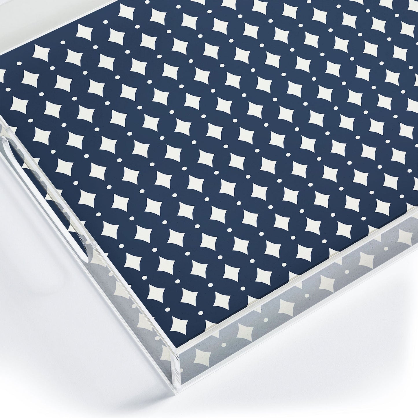 Colour Poems Vintage Jewels Navy Blue Acrylic Tray