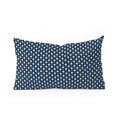 Colour Poems Vintage Jewels Navy Blue Oblong Throw Pillow