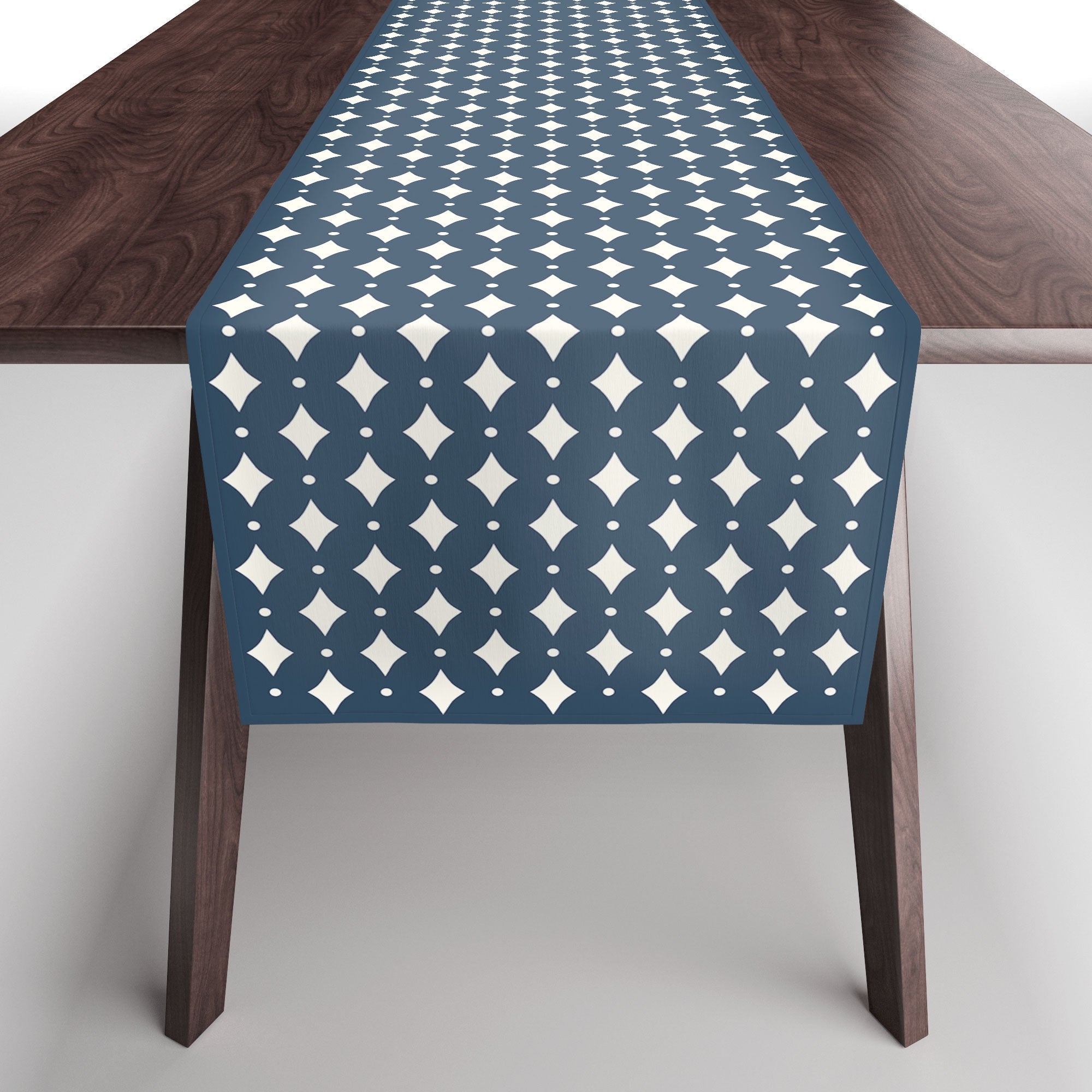 Colour Poems Vintage Jewels Navy Blue Table Runner