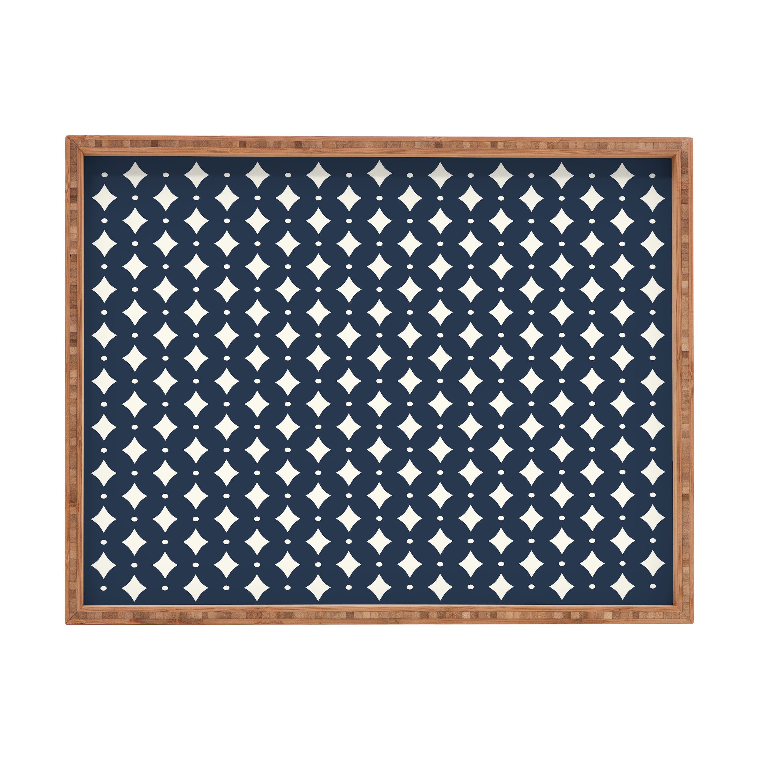 Colour Poems Vintage Jewels Navy Blue Rectangular Tray