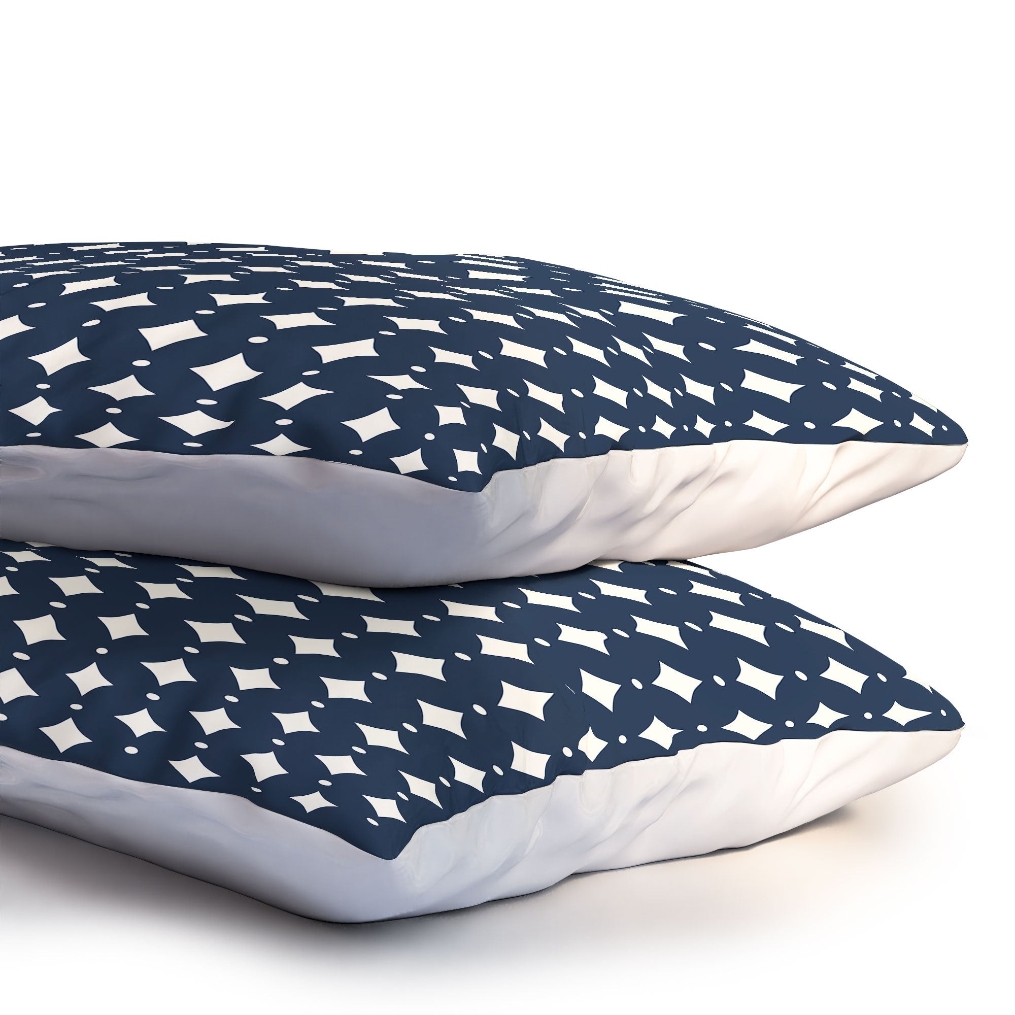 Colour Poems Vintage Jewels Navy Blue Pillow Shams