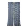 Colour Poems Vintage Jewels Navy Blue Sheer Window Curtain