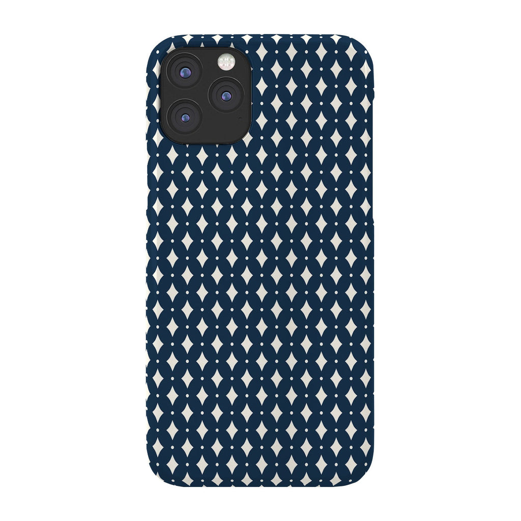 Colour Poems Vintage Jewels Navy Blue Phone Case