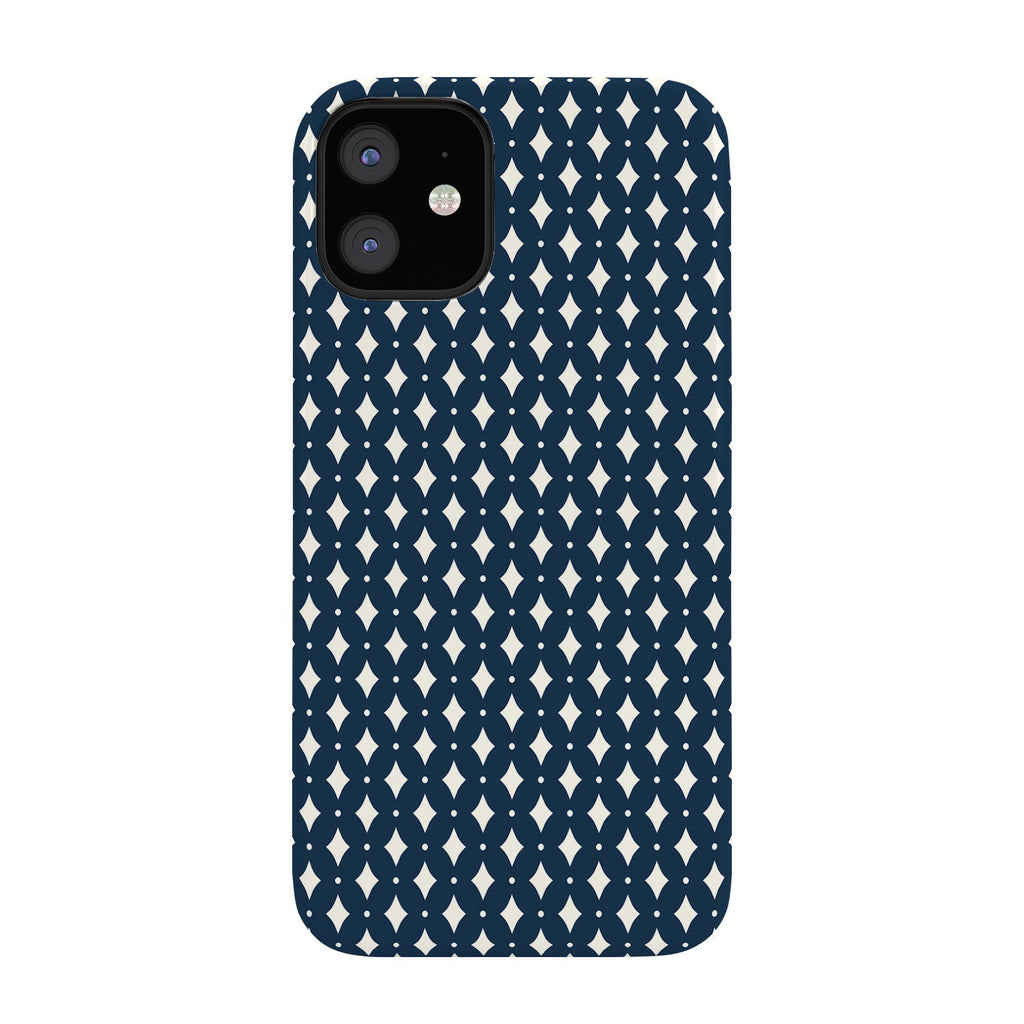 Colour Poems Vintage Jewels Navy Blue Phone Case