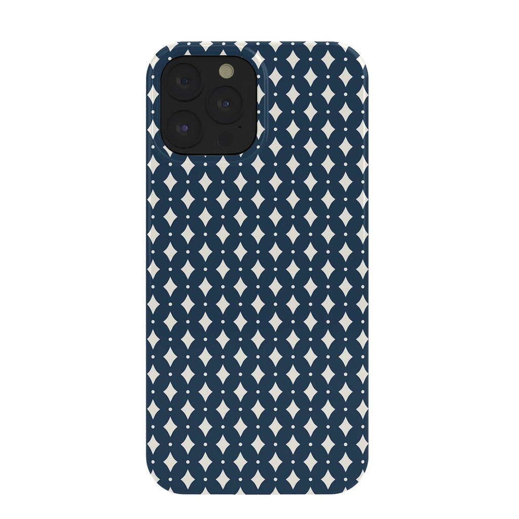 Colour Poems Vintage Jewels Navy Blue Phone Case