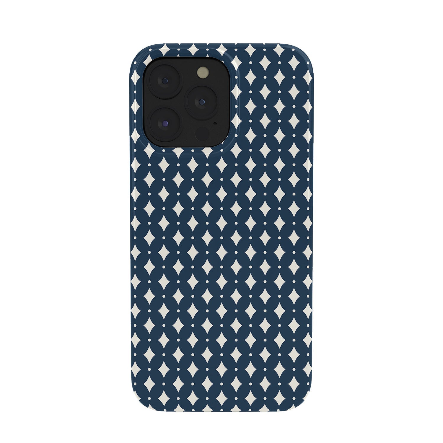 Colour Poems Vintage Jewels Navy Blue Phone Case