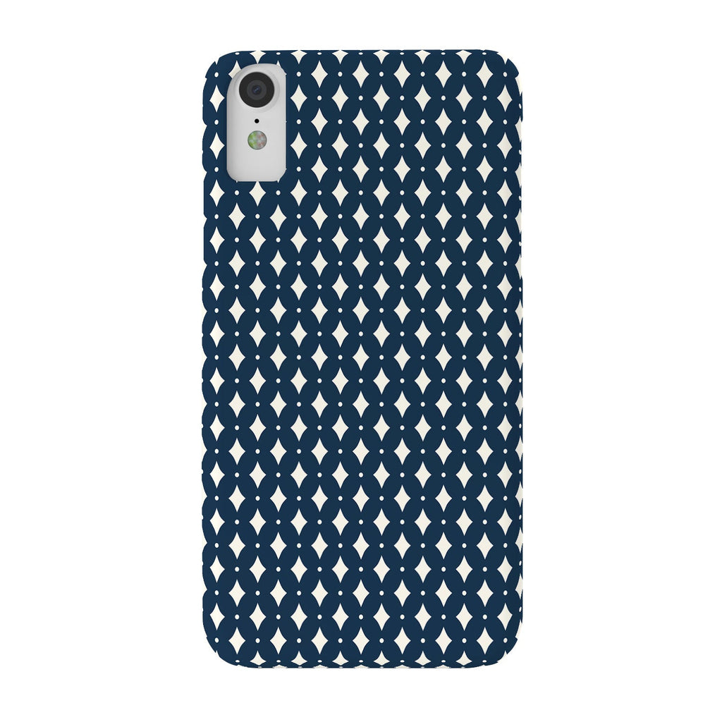 Colour Poems Vintage Jewels Navy Blue Phone Case