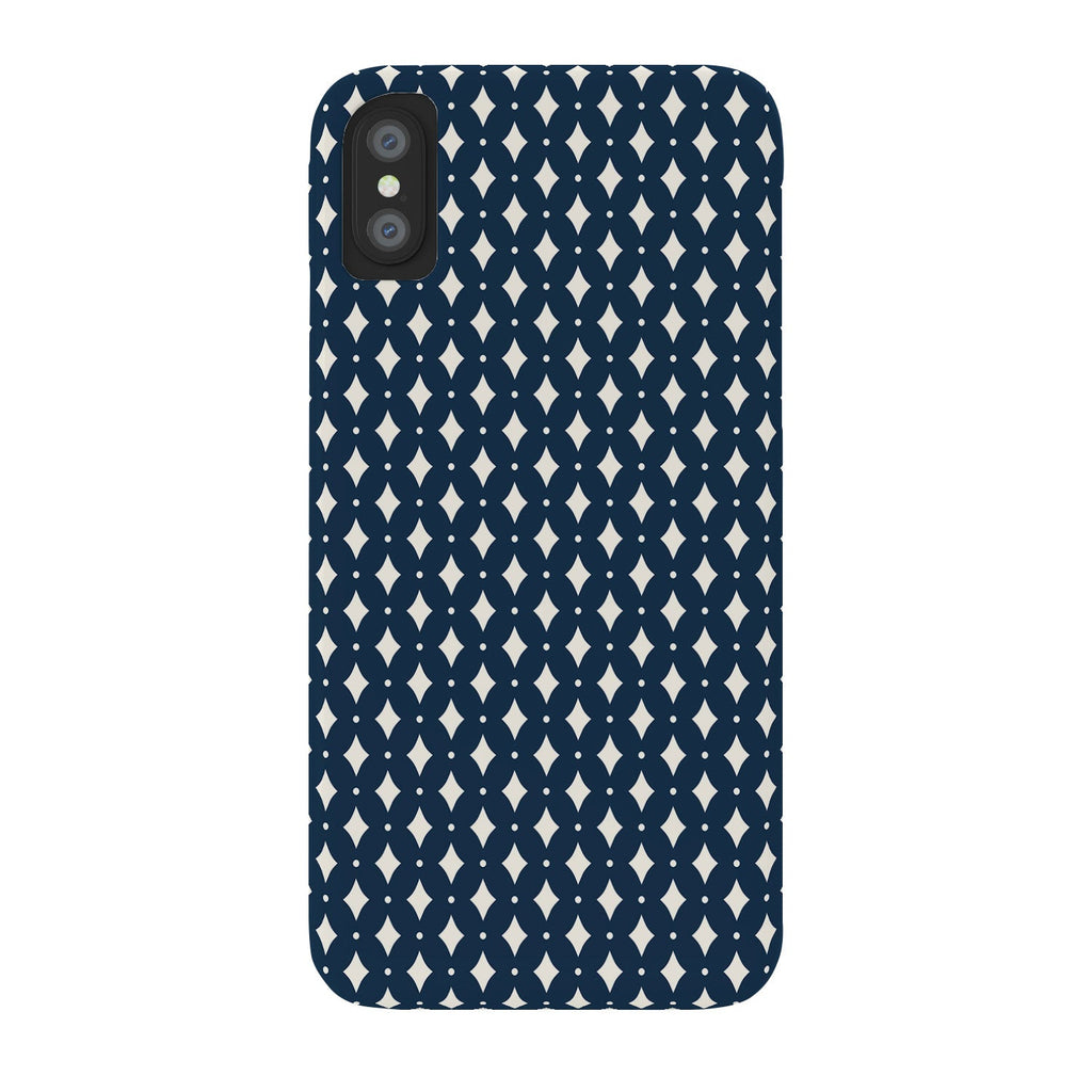 Colour Poems Vintage Jewels Navy Blue Phone Case