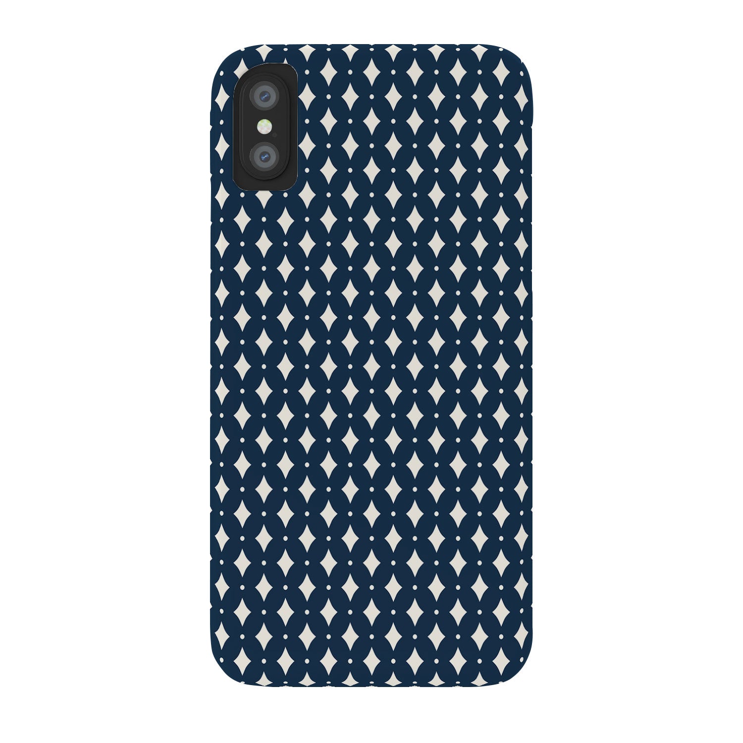 Colour Poems Vintage Jewels Navy Blue Phone Case