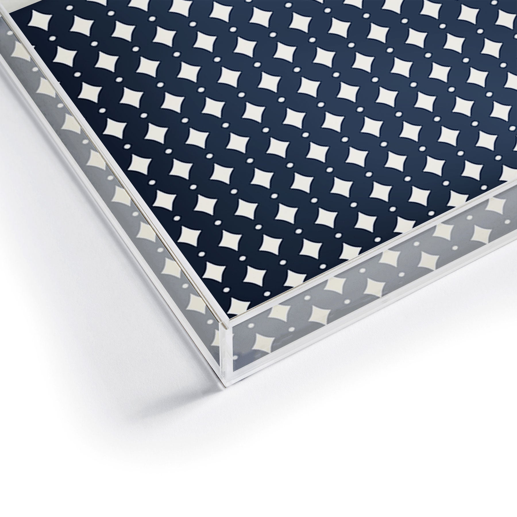 Colour Poems Vintage Jewels Navy Blue Acrylic Tray