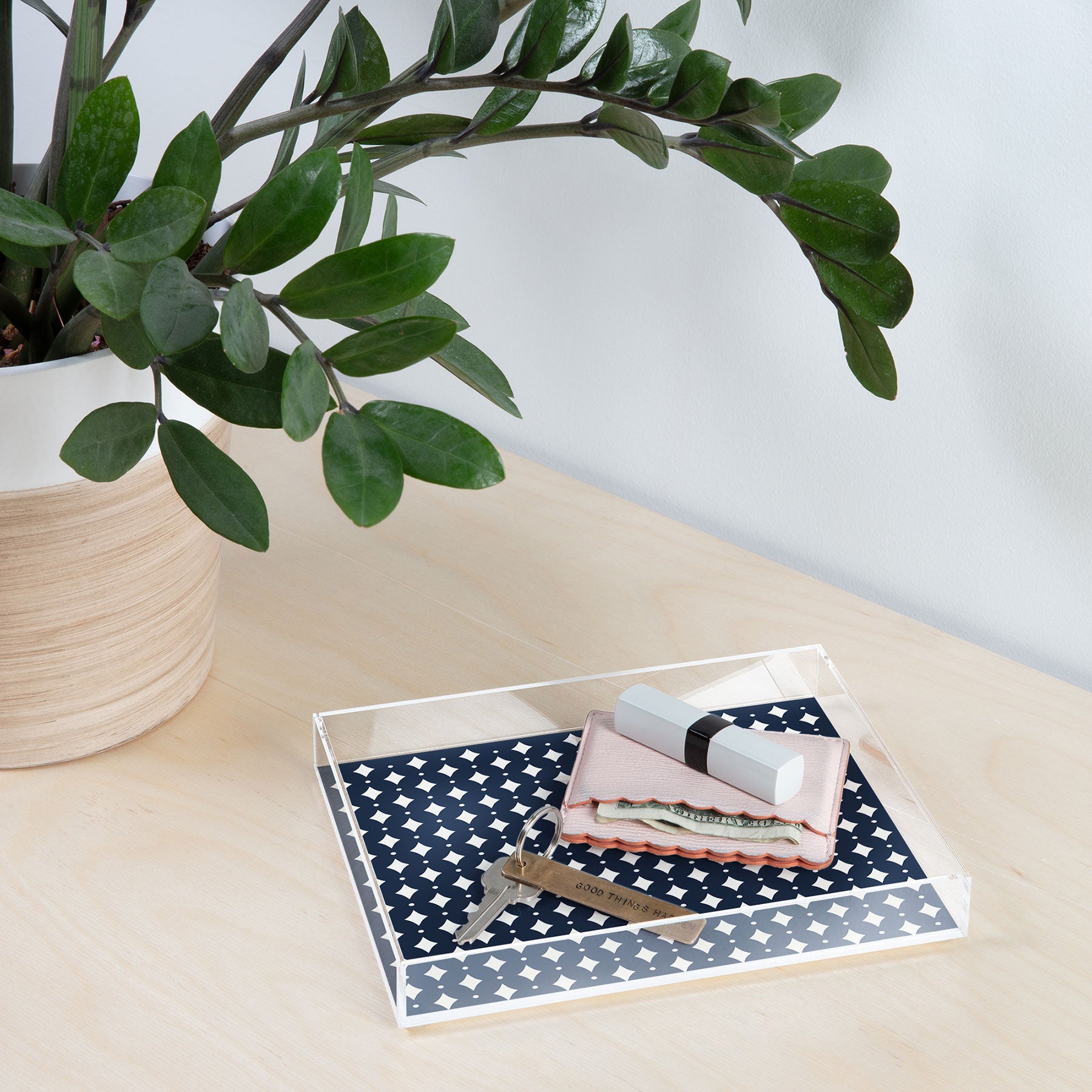 Colour Poems Vintage Jewels Navy Blue Acrylic Tray