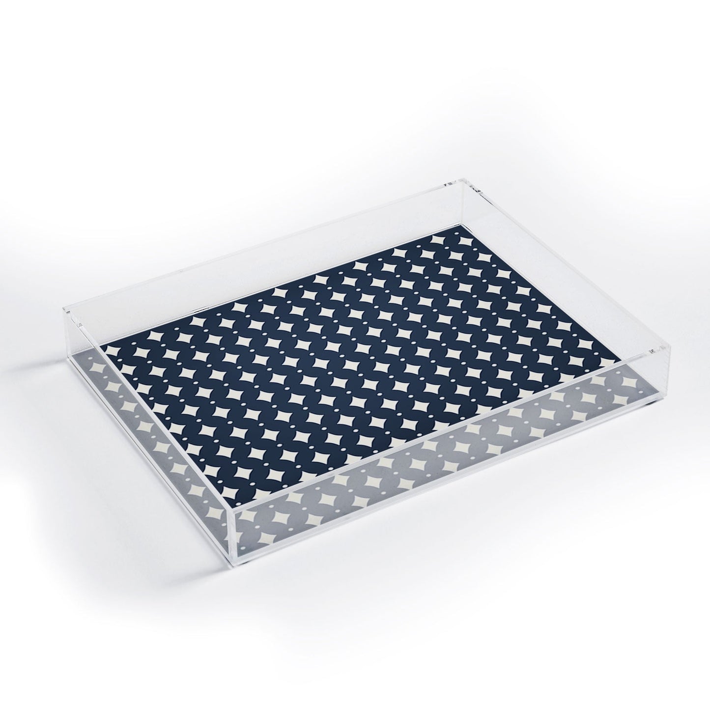 Colour Poems Vintage Jewels Navy Blue Acrylic Tray