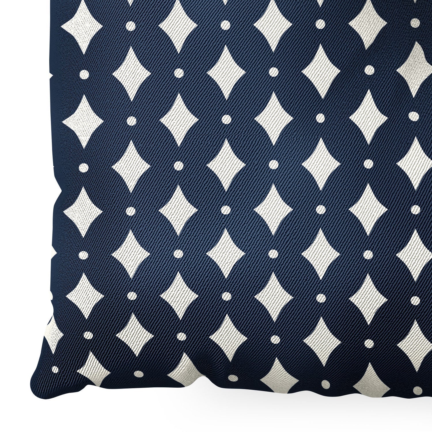 Colour Poems Vintage Jewels Navy Blue Floor Pillow Square
