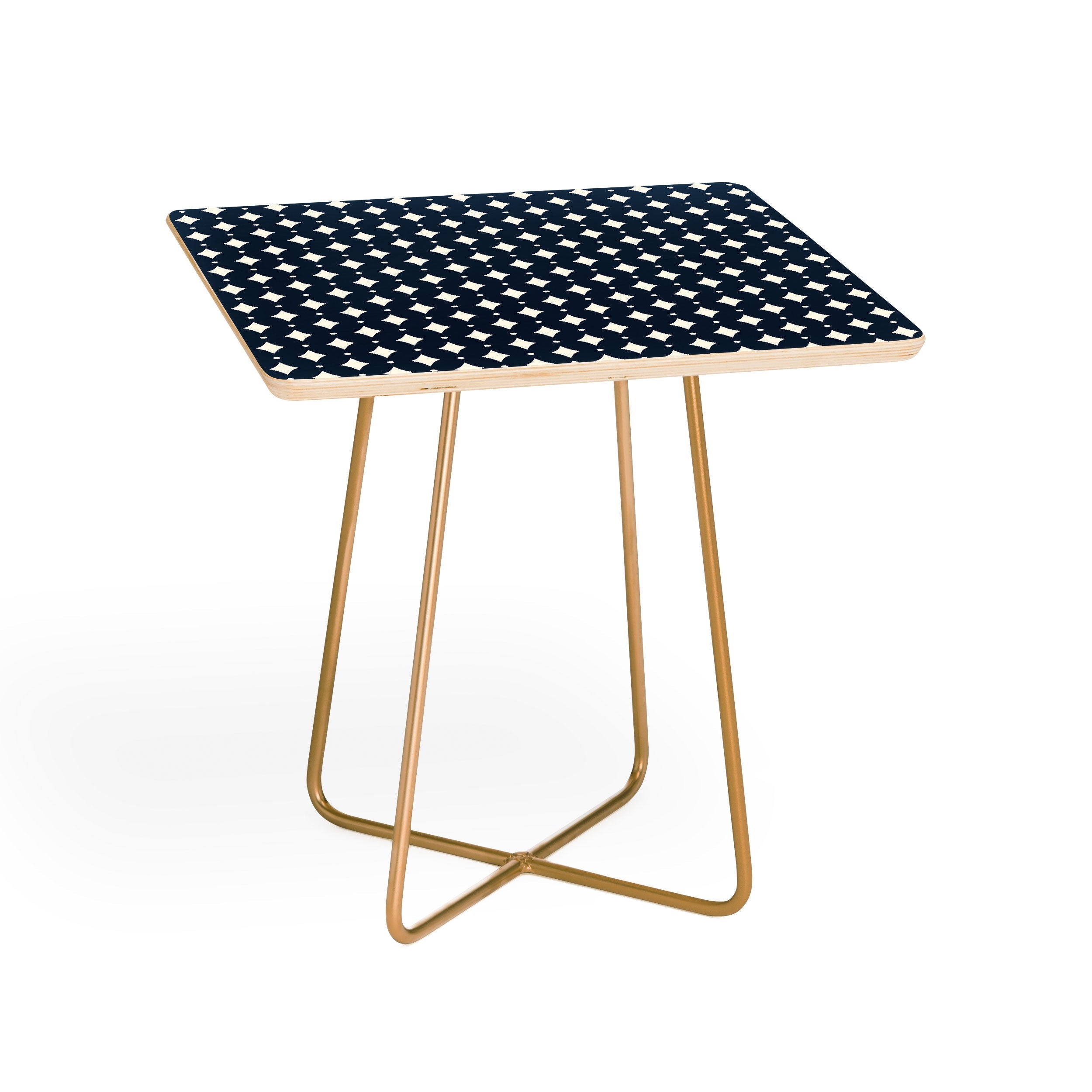 Colour Poems Vintage Jewels Navy Blue Side Table