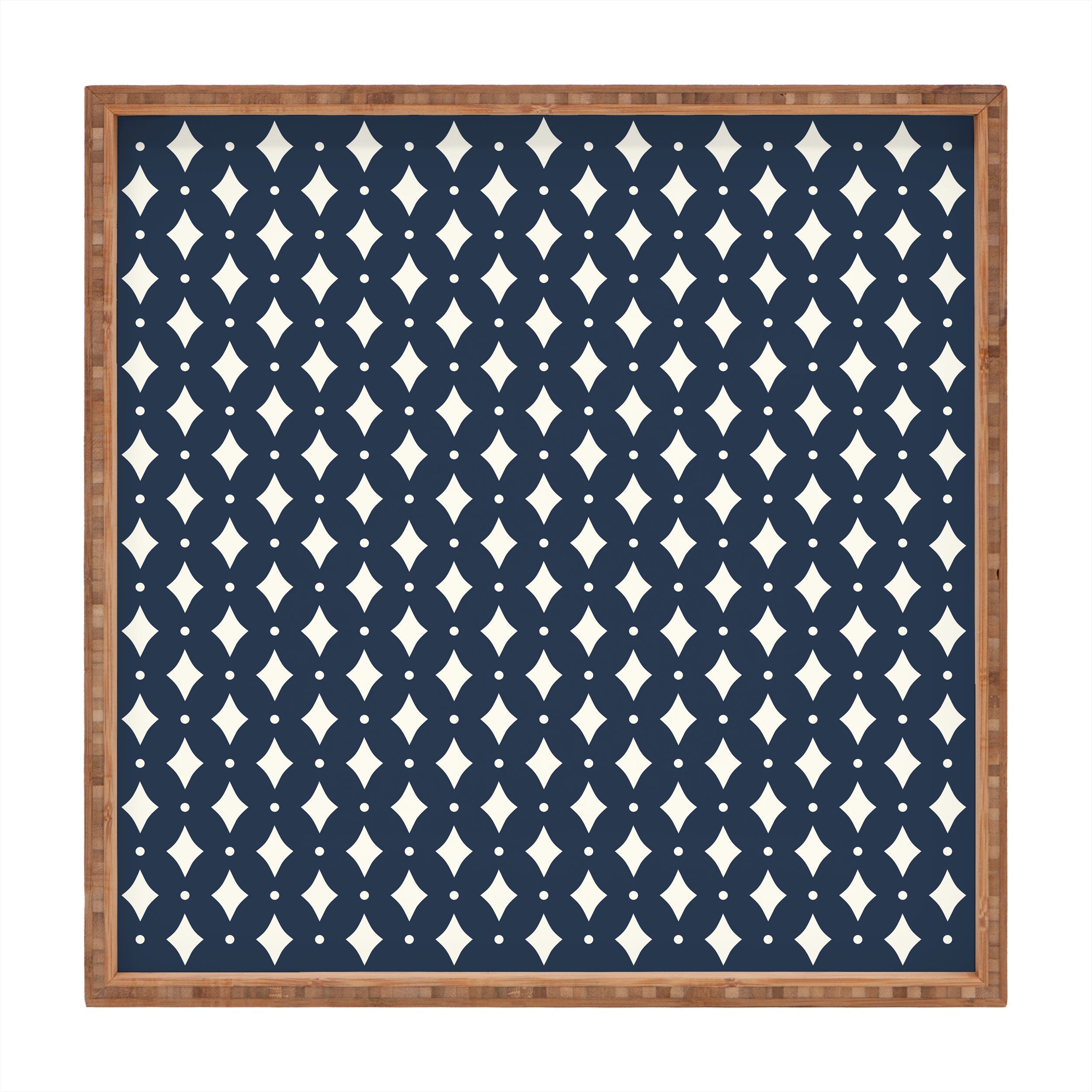 Colour Poems Vintage Jewels Navy Blue Square Tray