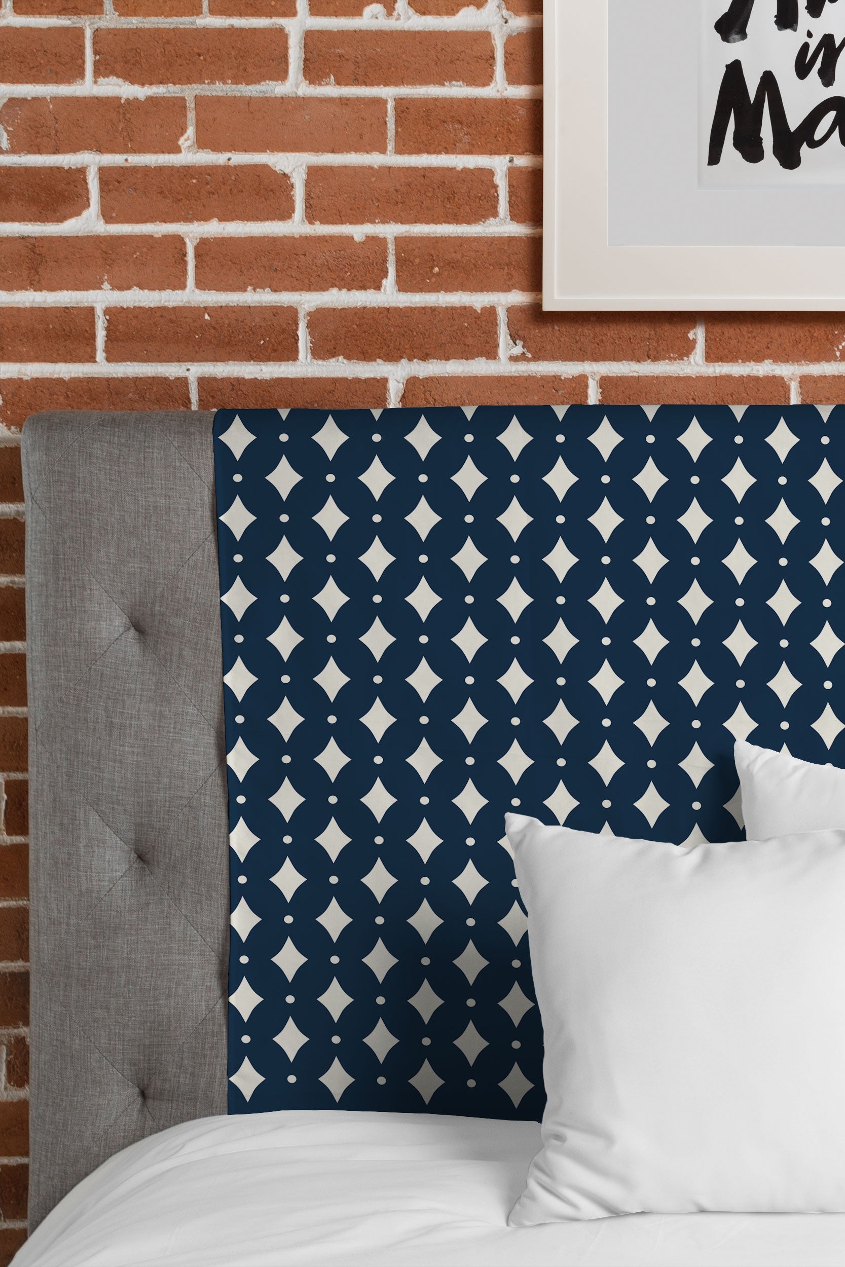 Colour Poems Vintage Jewels Navy Blue Tapestry