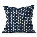 Colour Poems Vintage Jewels Navy Blue Throw Pillow