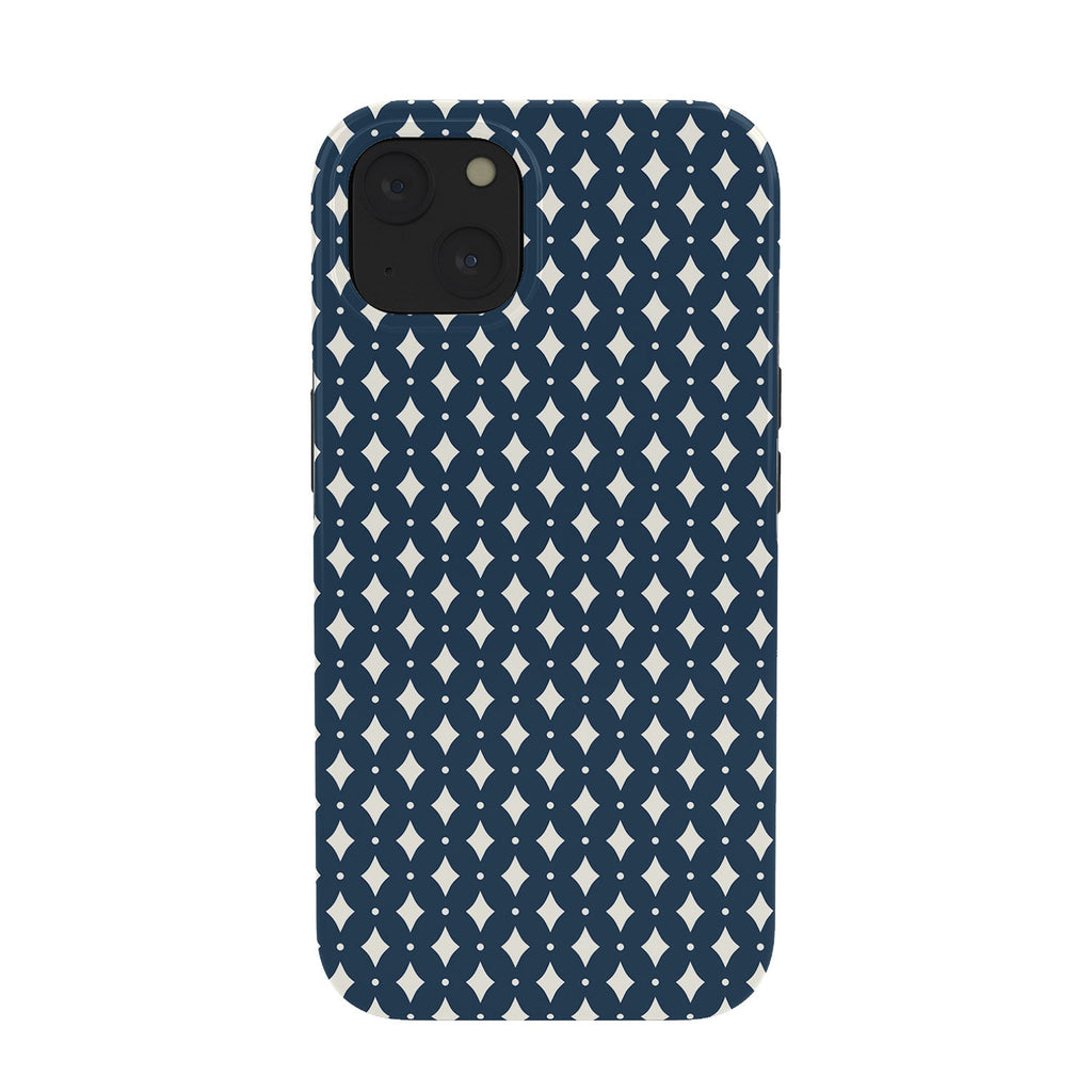 Colour Poems Vintage Jewels Navy Blue Phone Case