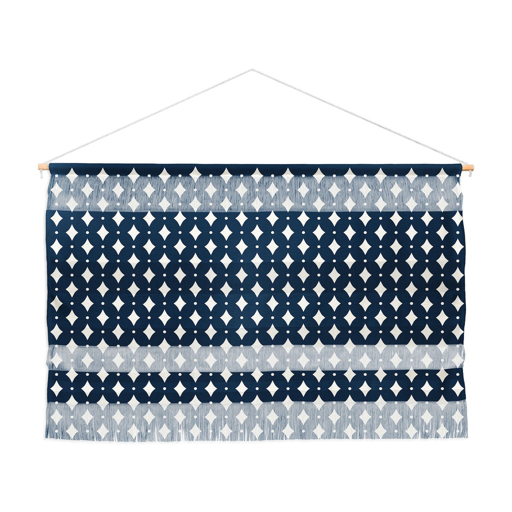 Colour Poems Vintage Jewels Navy Blue Wall Hanging Landscape