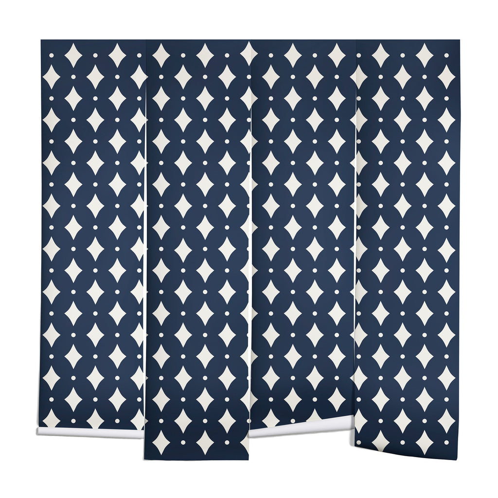 Colour Poems Vintage Jewels Navy Blue Wall Mural