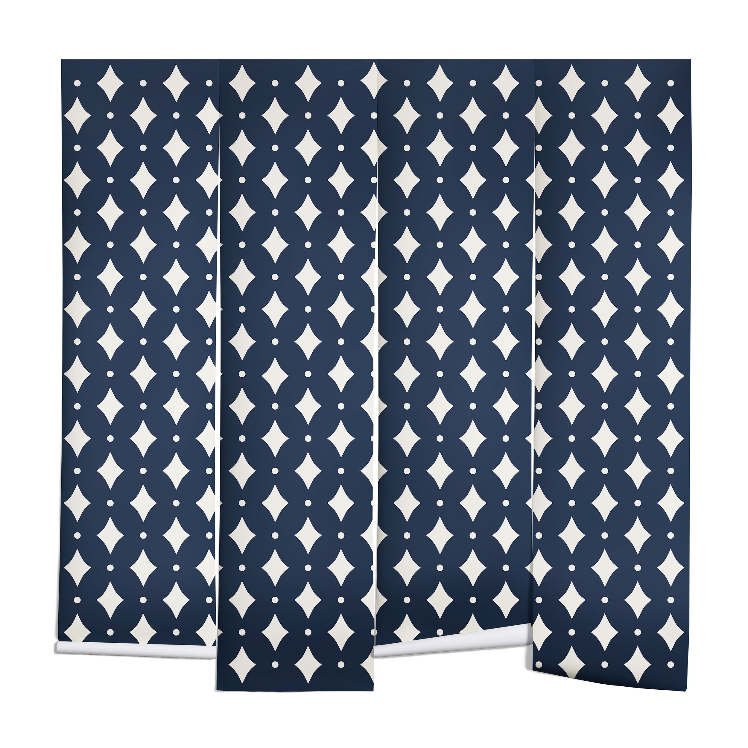 Colour Poems Vintage Jewels Navy Blue Wall Mural