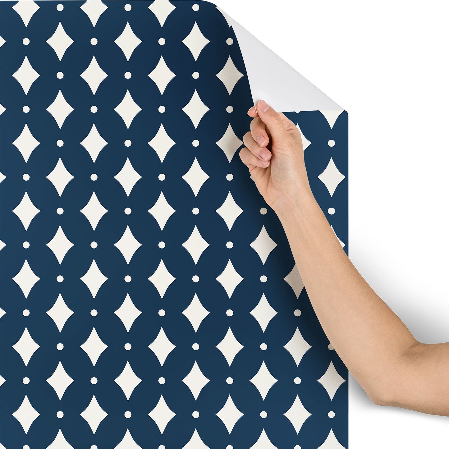 Colour Poems Vintage Jewels Navy Blue Wallpaper