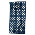 Colour Poems Vintage Jewels Navy Blue Beach Towel
